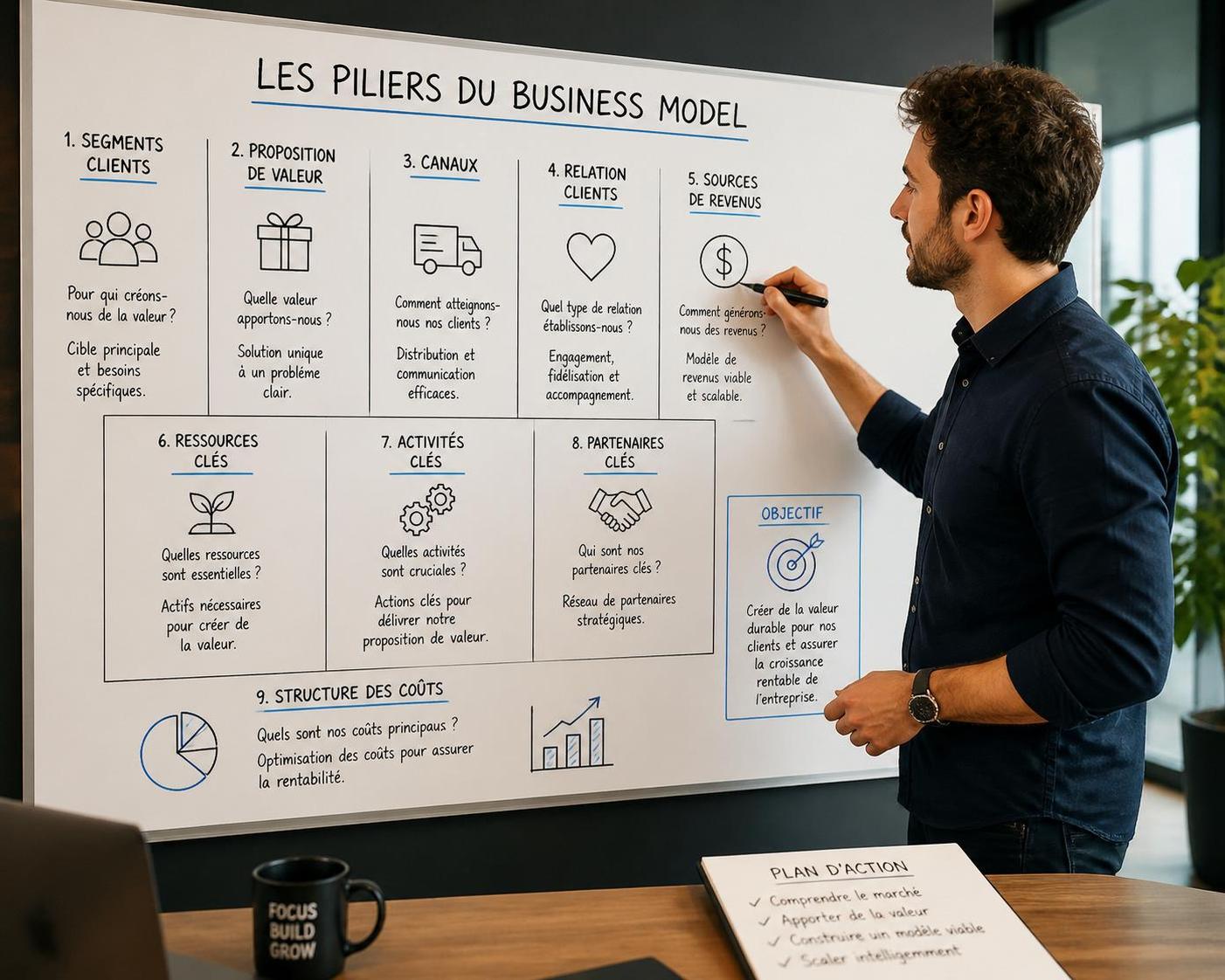 découvrez la définition du business model et comprenez les piliers essentiels pour assurer le succès de votre entreprise.