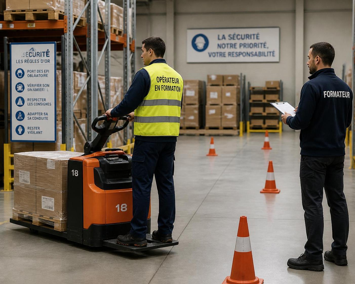 découvrez pourquoi la formation au transpalette électrique est obligatoire et quels sont les risques encourus en cas de non-conformité pour assurer sécurité et conformité au travail.