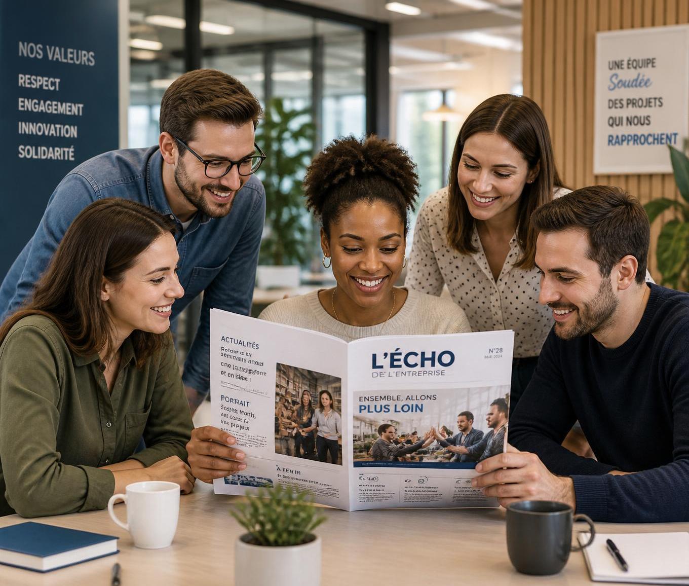 découvrez comment le journal interne d'entreprise favorise la cohésion d'équipe en améliorant la communication, le partage d'informations et le sentiment d'appartenance au sein de votre organisation.