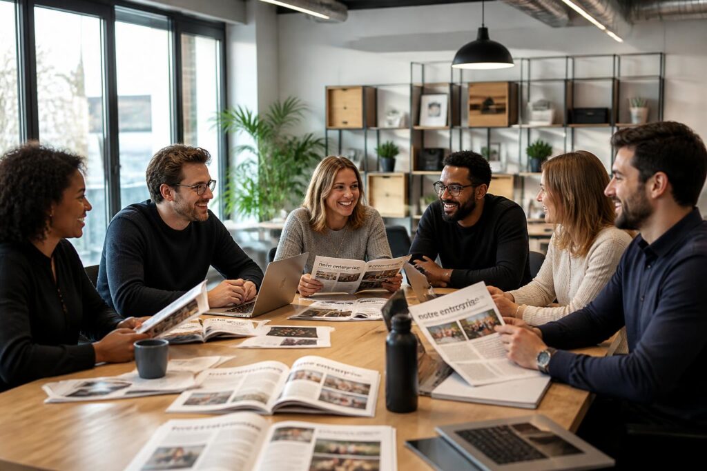 découvrez comment un journal interne d’entreprise peut renforcer la cohésion d’équipe, améliorer la communication et favoriser un esprit collaboratif au sein de votre organisation.