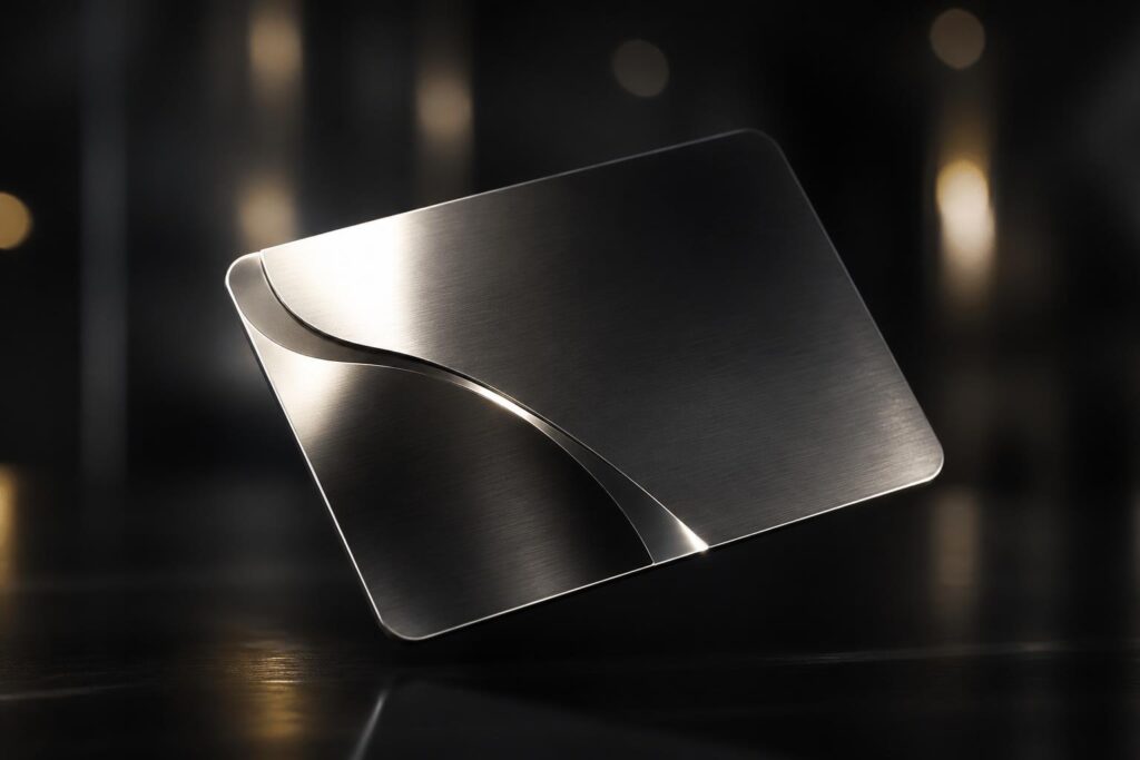découvrez pure metal card, la carte métallique premium qui renforce votre image de marque avec élégance et impact. offrez à vos clients une expérience unique et prestigieuse.