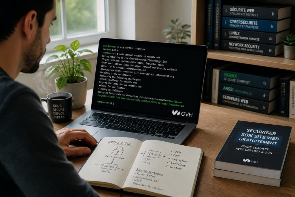 apprenez à sécuriser votre site web gratuitement avec certbot sur ovh grâce à ce guide complet et détaillé, étape par étape.