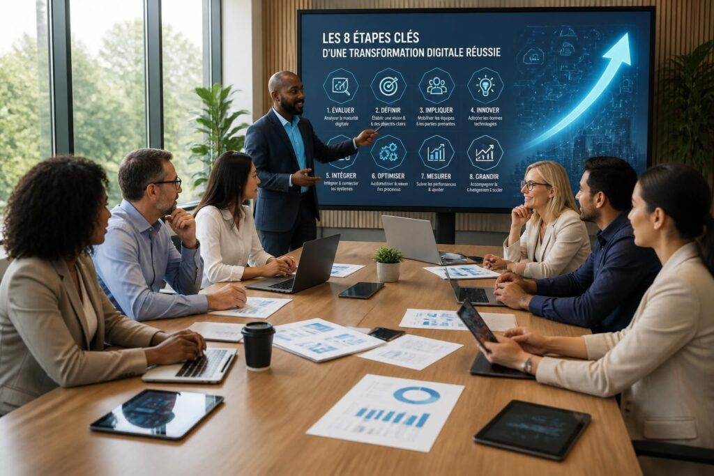 découvrez comment réussir votre transformation digitale en 8 étapes clés pour dynamiser votre entreprise et rester compétitif dans un monde numérique en constante évolution.