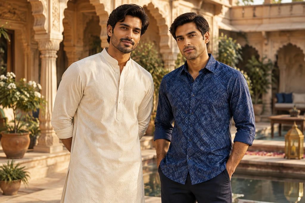découvrez les chemises indiennes pour homme, entre motifs traditionnels, coupes modernes et tissus légers pour un style unique en toute occasion.